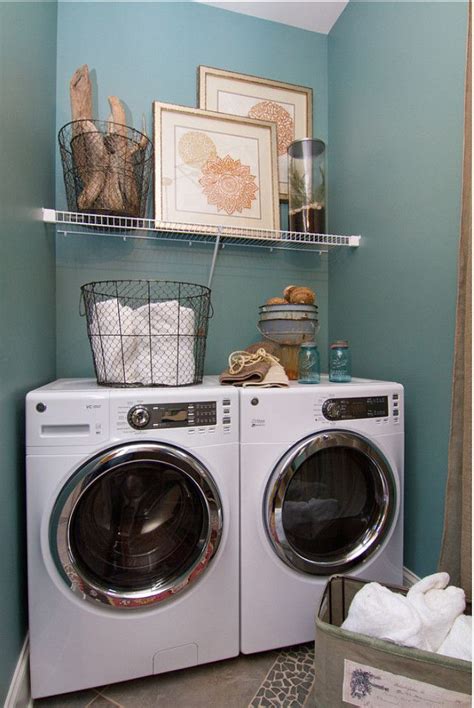 Also, you can add a movable folding table with storage shelves and casters to improve your laundry room design. Cool color for a laundry room. Very impactful. Interior Paint Color Ideas | Laundry room colors ...