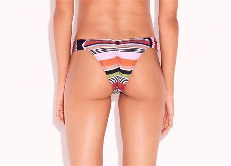 luxury bikini bottom with multicolored stripes bottom listras kitty triya