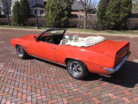 1969 Pontiac Firebird Convertible Orange Rwd Automatic For Sale