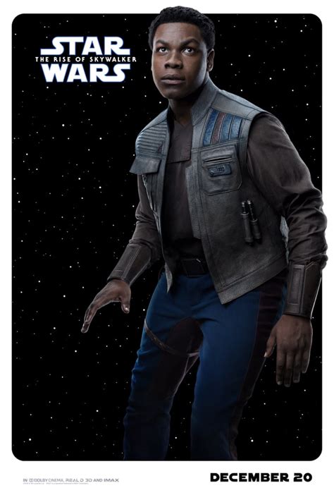 Finn See Every Star Wars The Rise Of Skywalker Character Poster
