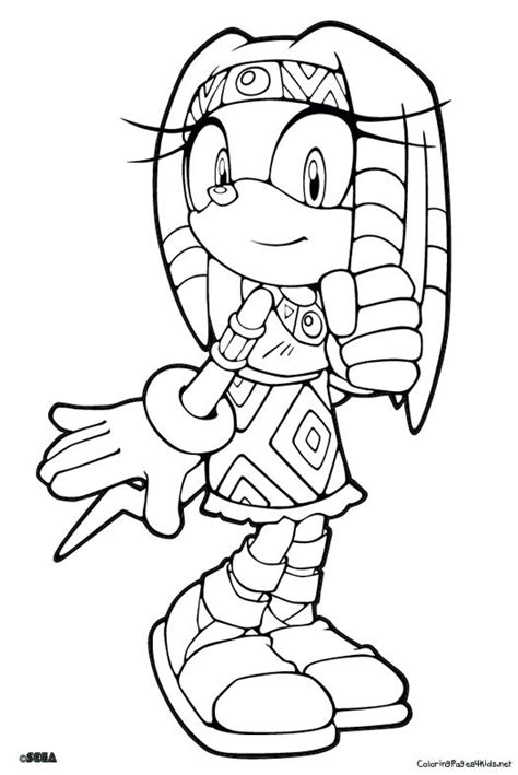 Sonic The Hedgehog Coloring Pages Birthday Free Colouring Page For Kids