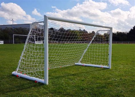 Folding Goalpost 8x6 Lockable Secure Aluminium Goalposts Football