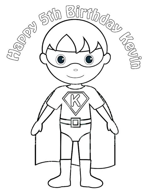Superhero Coloring Pages For Preschoolers At Free