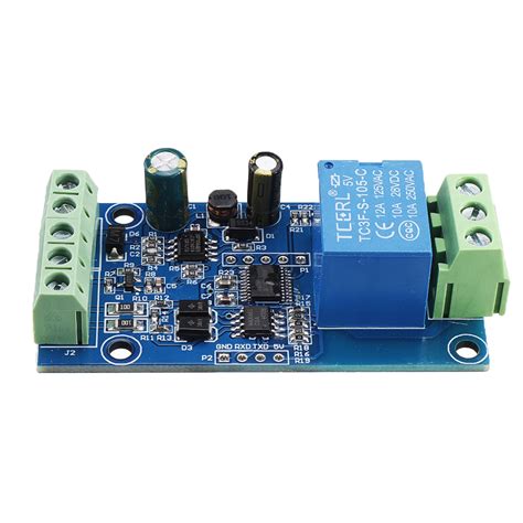 Modbus Rtu 7 24v Relay Module Rs485ttl 1 Way Input And Output With