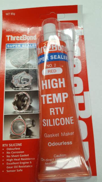 Threebond Super Sealer Red High Temp Rtv Silicone 85g Ss2 85g Tube For