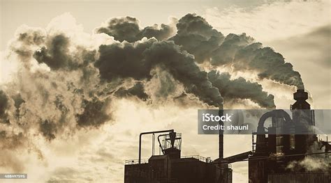 Plumes Of Pollution Stock Photo Download Image Now Air Pollution