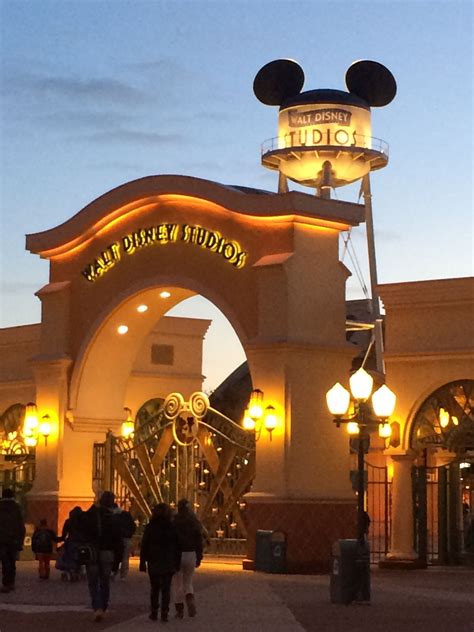 Entrance At Night To The Studio Park In Disneyland Paris Disney Paris