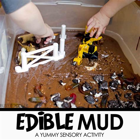 Edible Mud Sensory Play Busy Toddler