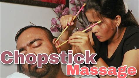 Asmr Head Massage For Sleep Addicts With Wishper And Chopstick By