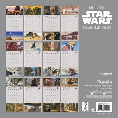 Star Wars Calendari Da Muro Compra Su Europostersit