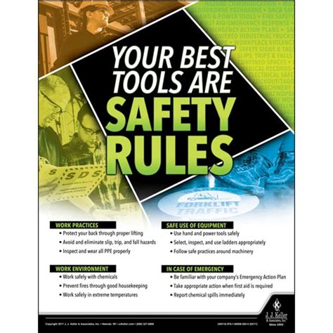 Safety Rules Workplace Safety Training Poster