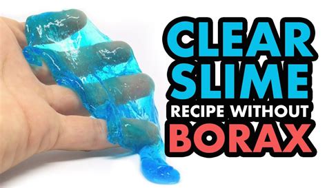 Clear Slime Recipe Without Borax Play Doh Kitchen Pinterest Clear