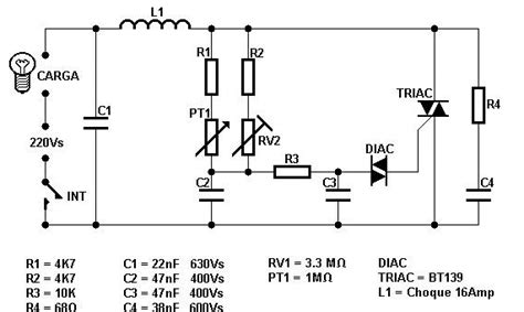 11 Rangkaian Dimmer Ac 220v