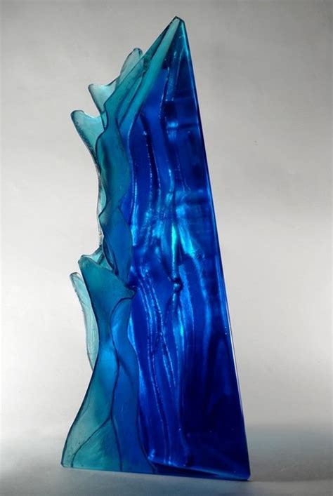 Blue Cliff Cast Glass By Crispian Heath Pyramid Gallery