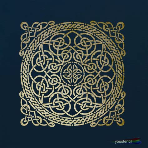 celtic knot wall stencil large st86 etsy in 2021 stencils wall