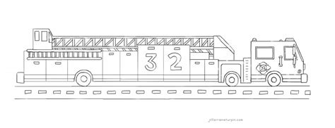 Fire Truck Coloring Page Ladder Truck 32 My Very Own Fire Truck