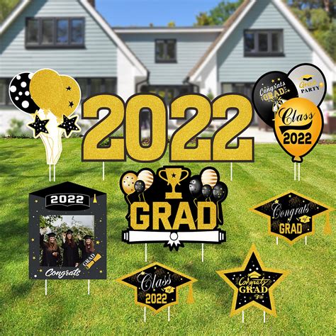Buy Graduation Yard Sign9pcs Graduation Signs With 18 Stakes For Class