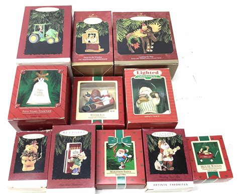 Lot - (11) Hallmark Keepsake Christmas Ornaments