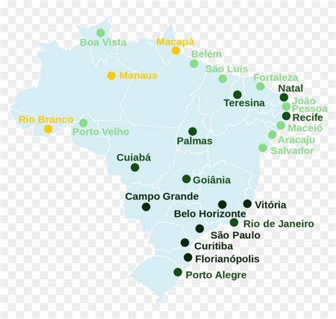 Capitais Do Brasil Por Ifdm Capitais Do Brasil Mapa Png Transparent Png X