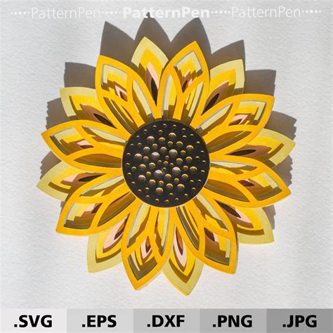 Mandala Svg Sunflower Svg Svg Files For Cricut Zentangle Svg Silhouette