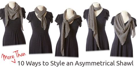 10 Ways To Style An Asymmetrical Shawl In 2020 Striped Shawl Stripe