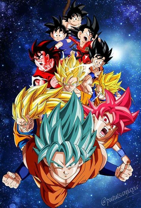 Download Dragon Ball Goku Evolution Wallpapertip