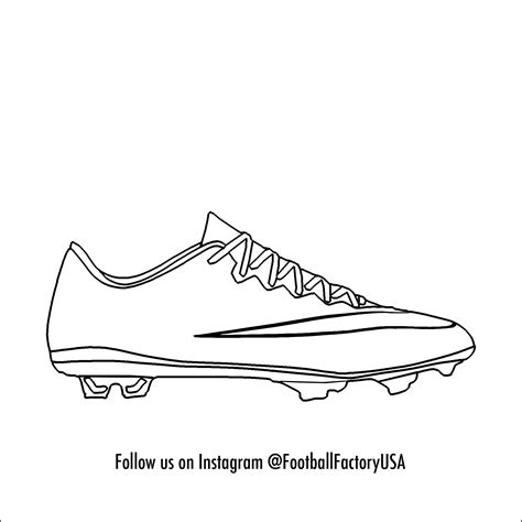 Soccer Cleat Drawing At Getdrawings Free Download