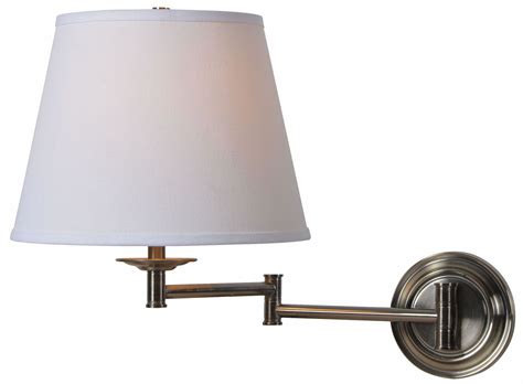 Architect Series Dark Antique Brass Wall Swing Arm Lamp From Kenroy