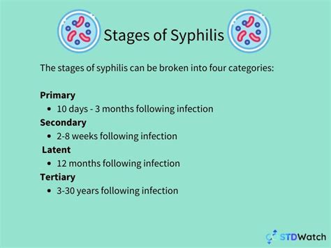 Stages Of Syphilis Chart