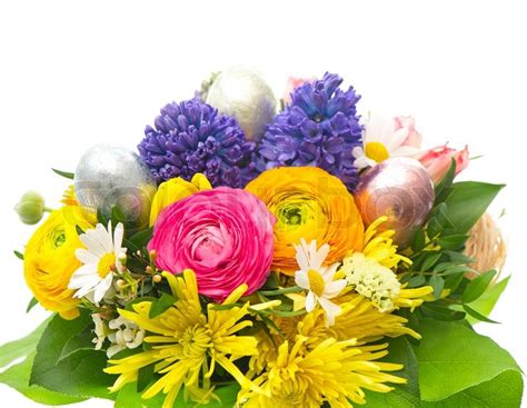 Beautiful Easter Bouquet Of Colorful Spring Flowers