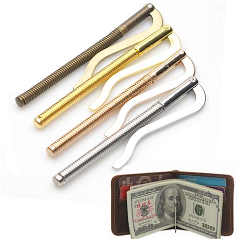 Maybe you would like to learn more about one of these? 1PC Metal Bifold Money Clip Clamp Cash Holder Fashion Men Women Bar Wallet Replace Parts Spring ...