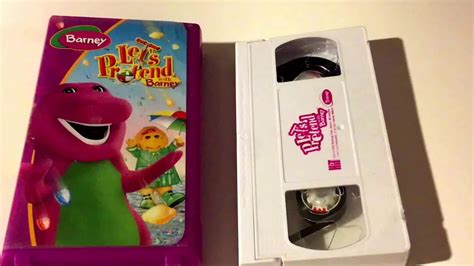 Barney Lets Pretend With Barney Video Barney And Friends Vhs Movie