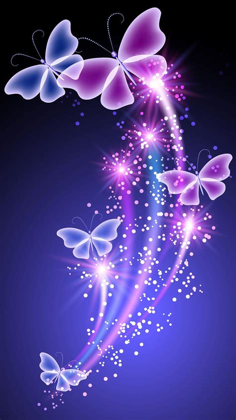 Purple Glitter Butterfly Wallpapers Top Free Purple Glitter Butterfly