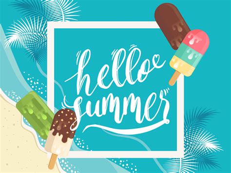 45571 Hello Summer Popsicle Ice Cream Mocah Hd Wallpapers