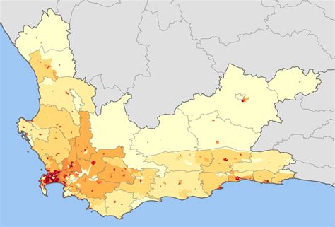 ملفwestern Cape Population Density Mapsvg المعرفة