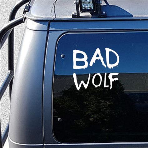 2019 cool graphics car stying doctor who bad wolf vinyl window car truck sticker decal funny jdm