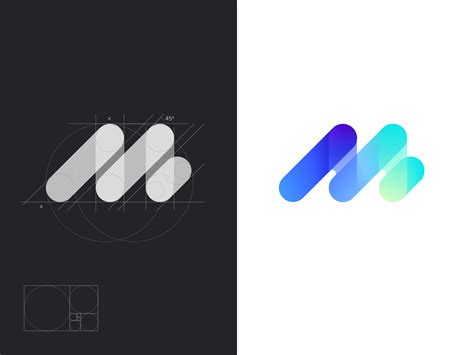 M Logo Concept By Logo Icons Logo Branding Logo Ad Company