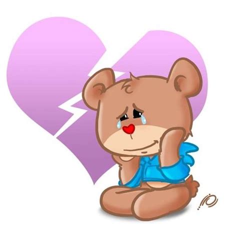 Sad Teddy Bear By Ramzytaweel Love Cartoon Toonpool