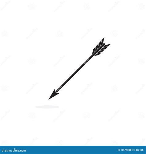 Set Of Arrow Archery Icon Vector Illustration Logo Template Stock