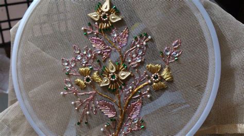 Hand Embroidery Designs Beads Work For Dresses Ghagras Sarees And