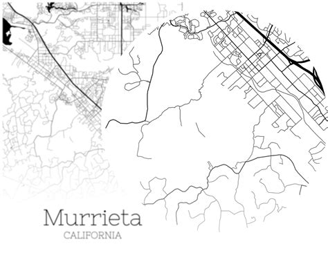 Murrieta Map INSTANT DOWNLOAD Murrieta California City Map | Etsy