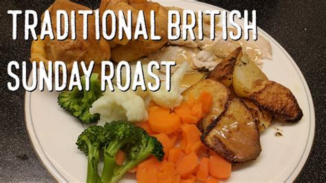 On christmas day in america, you'll find ham and scalloped potatoes on the table. Traditional British Sunday Roast Chicken Dinner - YouTube