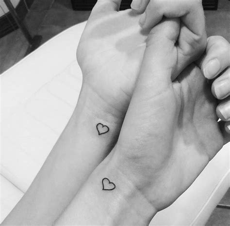 Couple Tattoos Small Heart Tattoo Area