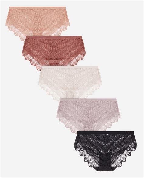 Womens 5 Pack Lace Hipster Underwear Underwear Danskin Danskin