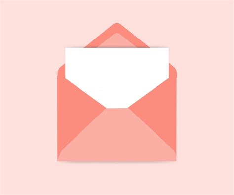 Premium Vector Opened Envelope Vector Icon Illustration With Paper Sheet