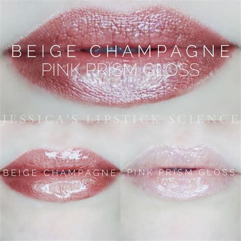 Beige Champagne Lipsense With Pink Prism Gloss Lips Lipsense
