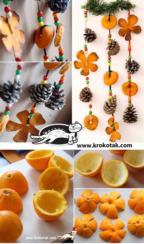 Dried Orange Peel Decor Krokotak Decoration Noel Creation De Noel