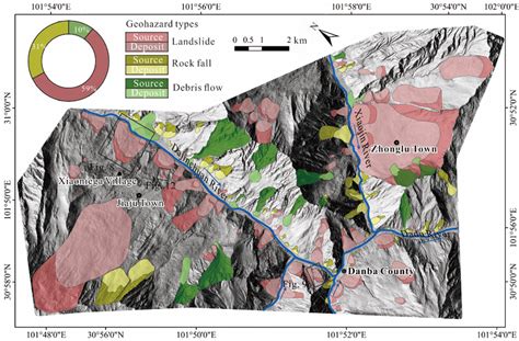 Lidar Based Geohazard Inventory Map Of The Study Area Geohazard Types
