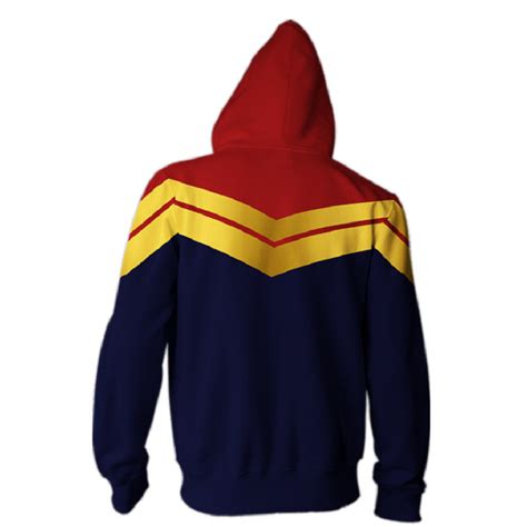 captain marvel hoodie carol danvers hoodie zip up hoodie icoshero
