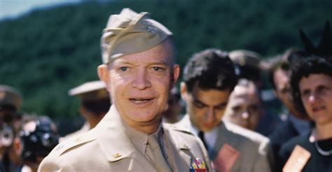 General Dwight Eisenhower Talking To Reporters 2 Allied Military